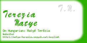terezia matye business card